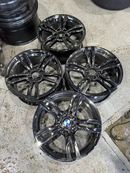 휠복원/수리 첨단타이어] BMW 520d 순정 18인치 터빈 도장휠⇨BMW 441M 순정 18인치 블랙스퍼터링크롬 커스텀복원휠 김제익산군산휠복원,대전광주휠복원,여수목포휠복원 / 전주