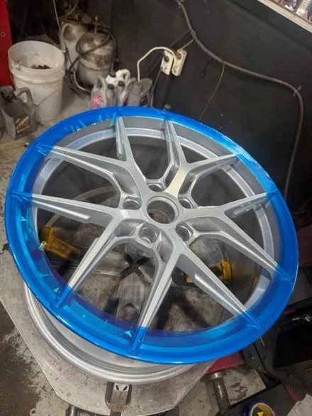 [전주 휠복원 첨단타이어] 기아 스팅어 모텍 mcr4 사제 19인치 휠⇨하이퍼실버 색상으로 휠복원 전북전남휠복원,충북충남휠복원,경북경남휠복원,경기도휠복원,휠튜닝,휠커스텀,휠타이어 / 전주