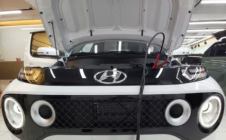 캐스퍼 신차검수와 반사 썬팅 레인보우 V90 / 파인뷰 LX5000/ 에코파워펙S12 /  합법 LED 전조등 / 서울 은평구 역촌동