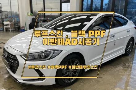 루프스킨 블랙 PPF  아반떼AD시공기 / 경기 안성 원곡