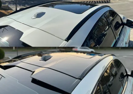 BMW X6 루프스킨가격, 스포일러 투톤랩핑 [SKULL 블랙PPF] / 경기 안성 원곡