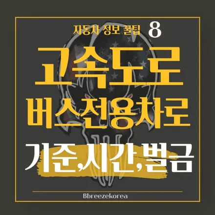 경부 고속도로 버스 전용차로 기준,시간,벌금 알아보기 / 안성, 평택, 오산