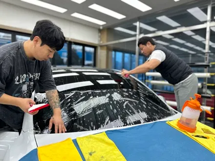 대전 테슬라 모델y 윈드쉴드 시공,전면유리깨짐 미리 보호해요. / 안성, 평택, 오산