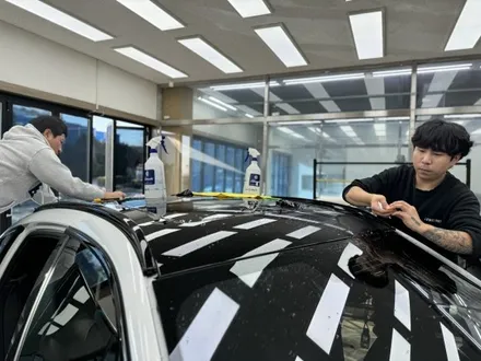 BMW X6 루프스킨가격, 스포일러 투톤랩핑 [SKULL 블랙PPF] / 경기 안성 원곡
