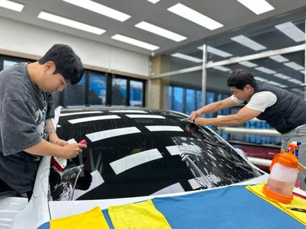 대전 테슬라 모델y 윈드쉴드 시공,전면유리깨짐 미리 보호해요. / 안성, 평택, 오산