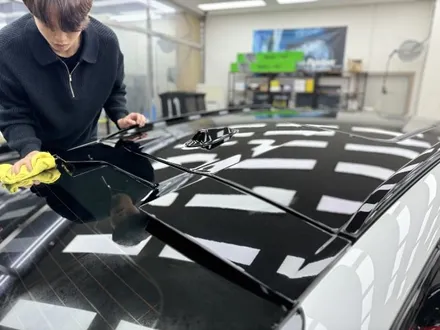 BMW X6 루프스킨가격, 스포일러 투톤랩핑 [SKULL 블랙PPF] / 경기 안성 원곡