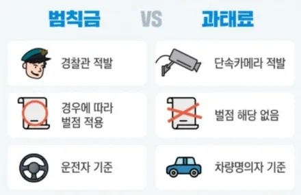 주정차 속도 신호위반 과태료 범칙금 벌금 차이 알아보기 / 안성, 평택, 오산