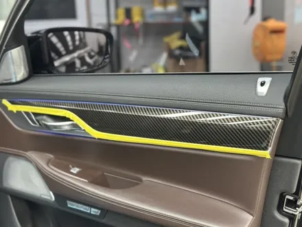 BMW 740i 자동차 실내 카본랩핑 올드했던 우드 트림 바꾸기 / 경기 안성 원곡