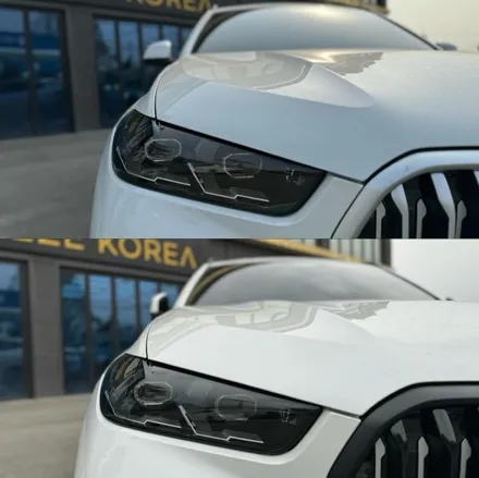 BMW X6 자동차 라이트필름 스모그 PPF시공으로 톤다운 / 안성, 평택, 오산