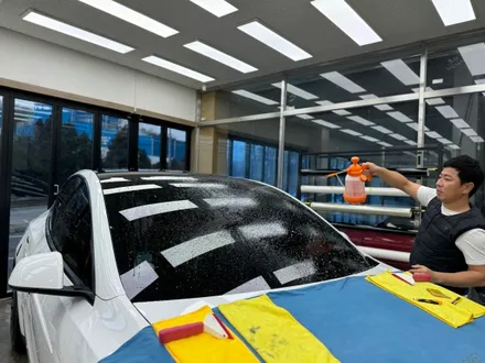 대전 테슬라 모델y 윈드쉴드 시공,전면유리깨짐 미리 보호해요. / 안성, 평택, 오산