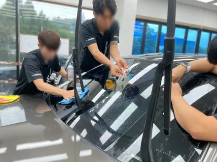 대전 테슬라 모델y 윈드쉴드 시공,전면유리깨짐 미리 보호해요. / 안성, 평택, 오산