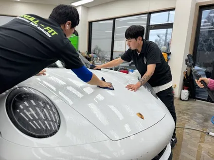 포르쉐 911 GTS 카브리올레 자동차 전체 PPF필름 시공 가격 / 안성, 평택, 오산