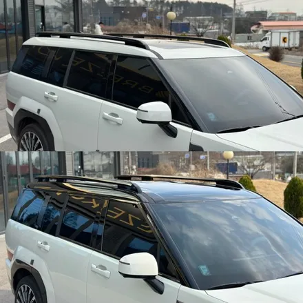 신형 싼타페 mx5 블랙 ppf 투톤랩핑 루프스킨 시공 / 안성, 평택, 오산