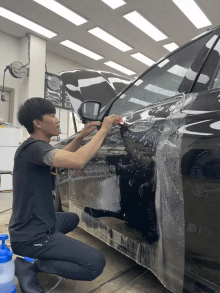 아산 PPF재시공  벤츠E350 돌빵,문콕 손상 / 경기 안성 원곡