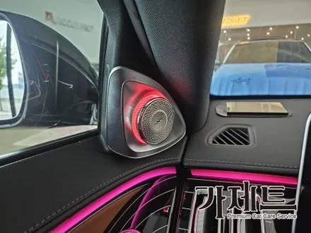 광주 벤츠 S350d S클래스 피아노라커트림 + 4D 부메스터 전동트위터 엠비언트 설치장착 튜닝 시공