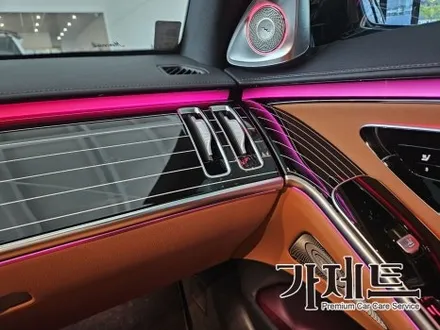 광주 벤츠 S350d S클래스 피아노라커트림 + 4D 부메스터 전동트위터 엠비언트 설치장착 튜닝 시공