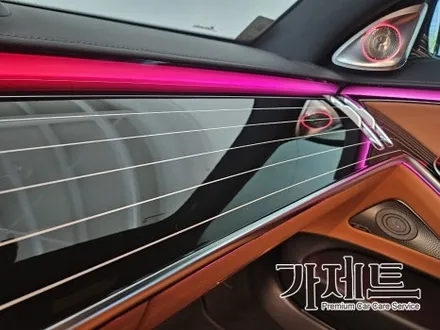 광주 벤츠 S350d S클래스 피아노라커트림 + 4D 부메스터 전동트위터 엠비언트 설치장착 튜닝 시공
