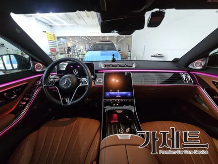 광주 벤츠 S350d S클래스 피아노라커트림 + 4D 부메스터 전동트위터 엠비언트 설치장착 튜닝 시공