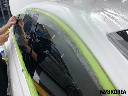 대구PPF 제네시스 G80 베르비에 무광 화이트 PPF 시공기 / 부천 원미구 상동