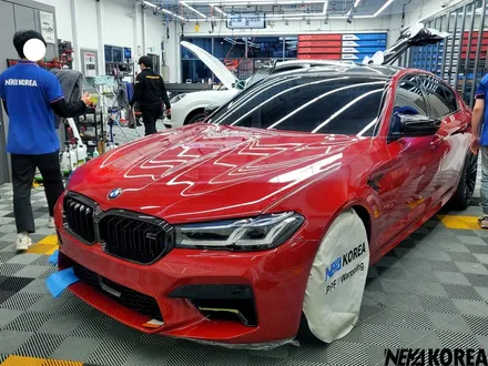 대구PPF BMW M5 컴페티션 이몰라레드, 고속 주행에도 끄떡없는 차량 도장 보호하기! / 부천 원미구 상동