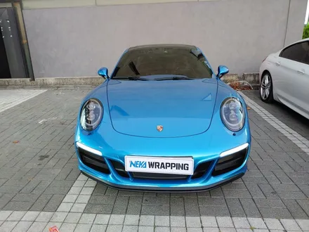 포르쉐 911 카레라 4 GTS 991 / 브라이트블루 전체랩핑 / 네카코리아 / 부천 원미구 상동