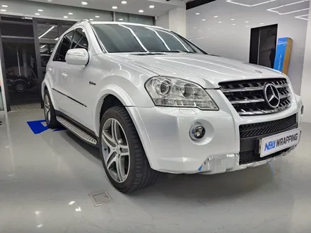 대구랩핑 / 벤츠ML63amg / 화이트펄 전체랩핑 / 네카코리아 / 부천 원미구 상동