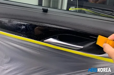 대구PPF BMW 520d 마리나베이 블루 실내PPF로 기스방지 / 부천 원미구 상동