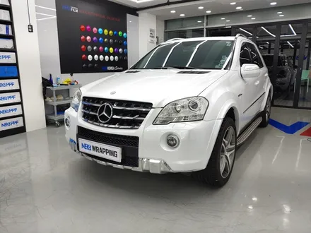 대구랩핑 / 벤츠ML63amg / 화이트펄 전체랩핑 / 네카코리아 / 부천 원미구 상동