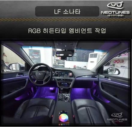 LF 소나타 RGB 히든타입 엠비언트 / 풋등 작업 / 용인 처인구, 이천