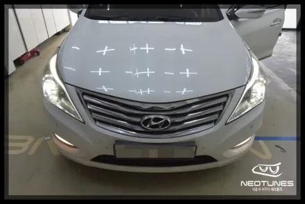 그랜저 HG 라이트 미등 아이라인LED 수리작업 / LED전조등교체 / 용인 처인구, 이천