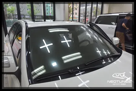 벤츠 C220 레이블럭 블레스 반사필름썬팅 시공 / 용인 처인구, 이천