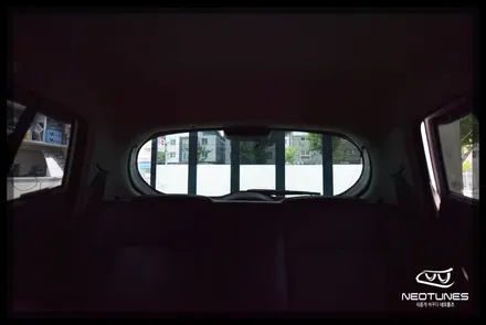 뉴모닝 레이블럭 열차단썬팅 시공 / 용인 처인구, 이천