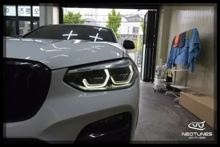 BMW X4 라이트 데이라이트 황변증상 수리작업 / 용인 처인구, 이천