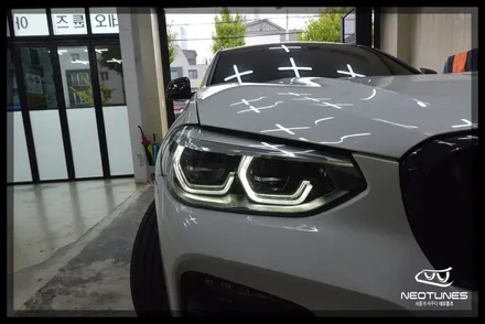 BMW X4 라이트 데이라이트 황변증상 수리작업 / 용인 처인구, 이천