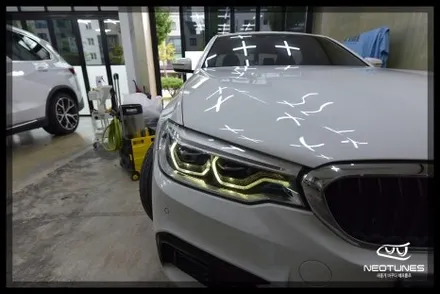BMW G30 라이트 링마커 황변증상 수리작업 / 용인 처인구, 이천