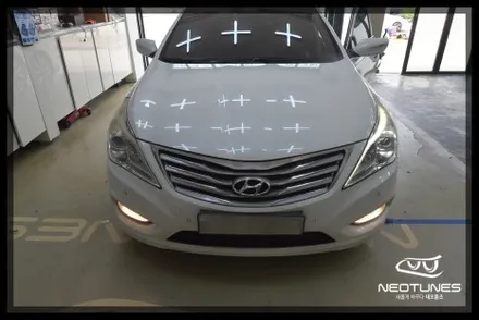 그랜저 HG 라이트 미등 아이라인LED 수리작업 / LED전조등교체 / 용인 처인구, 이천