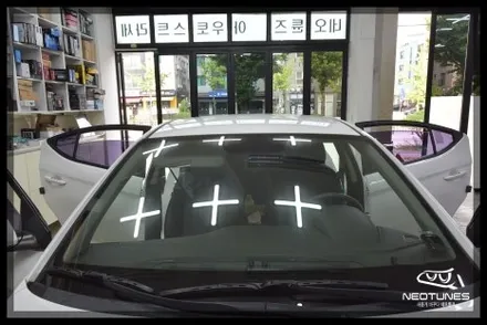 아반떼 AD 국산 열차단필름 레이블럭 썬팅시공 / 용인 처인구, 이천