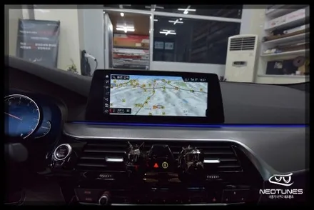 BMW 530i 안드로이드 올인원 / M9000 룸미러 블랙박스 장착 / 용인 처인구, 이천