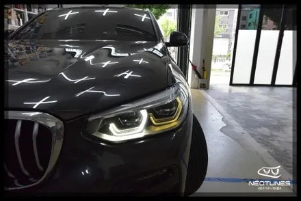 BMW X3 라이트 링마커 황변증상 수리작업 / 용인 처인구, 이천