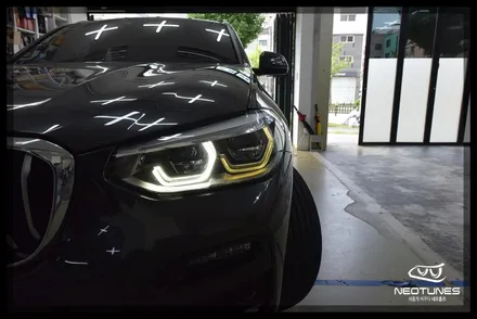BMW X3 라이트 링마커 황변증상 수리작업 / 용인 처인구, 이천