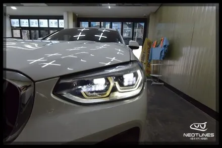 BMW X4 라이트 데이라이트 황변증상 수리작업 / 용인 처인구, 이천