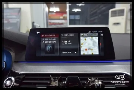 BMW 530i 안드로이드 올인원 / M9000 룸미러 블랙박스 장착 / 용인 처인구, 이천