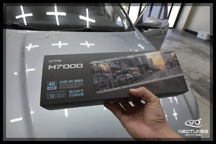 볼보 S80 유라이브 M7000 룸미러형 블랙박스 장착 / 용인 처인구, 이천