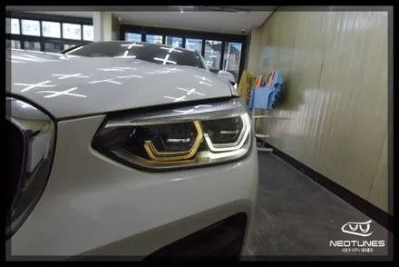 BMW X4 라이트 데이라이트 황변증상 수리작업 / 용인 처인구, 이천