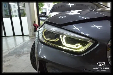 BMW 118D 데이라이트 황변증상 수리작업 / 용인 처인구, 이천