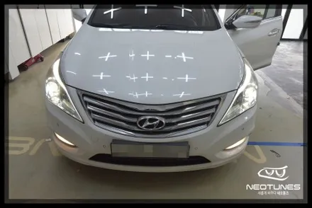 그랜저 HG 라이트 미등 아이라인LED 수리작업 / LED전조등교체 / 용인 처인구, 이천