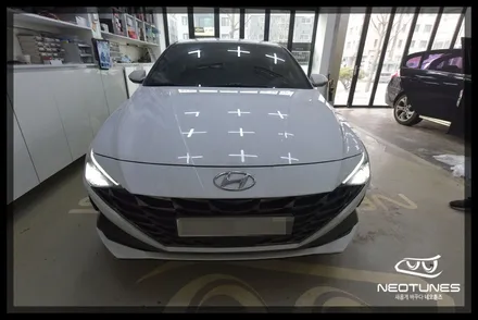 아반떼 CN7 필립스 인증 LED전조등 교체 / 용인 처인구, 이천