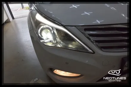 그랜저 HG 라이트 미등 아이라인LED 수리작업 / LED전조등교체 / 용인 처인구, 이천
