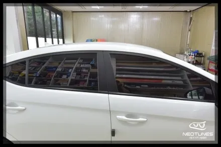 아반떼 AD 국산 열차단필름 레이블럭 썬팅시공 / 용인 처인구, 이천