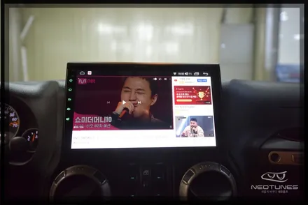지프 랭글러 안드로이드 올인원 네비게이션으로 T맵사용하기 / 용인 처인구, 이천